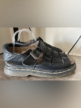Dr. Martens Black Leather Chunky Sandals Men’s Size 9 Made in England